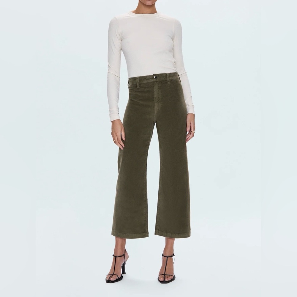 Pistola Penny Crop High Rise Wide Leg Pant - Sequoia